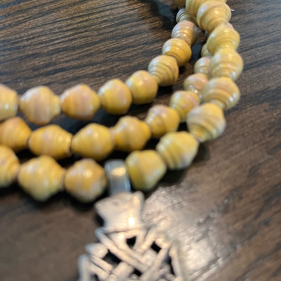 Stainless Steel African Bead Necklace - Picture 3 of 4